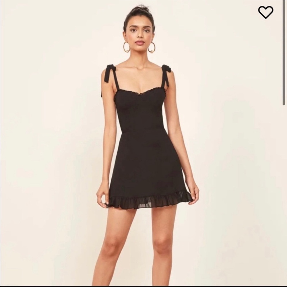 Reformation Christine Dress in Black